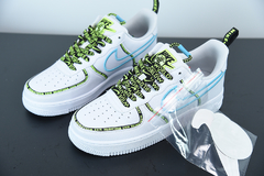 Nike Air Force 1 Low Worldwide White Blue Fury Volt - Born Sneakers