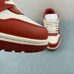 OFF-WHITE Out Of Office OOO Low Tops Red White Leather - comprar online