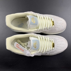 Nike Air Force 1 Low Grey Blue Gold - loja online