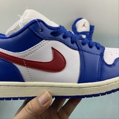 Jordan 1 Low Sport Blue Gym Red - Born Sneakers