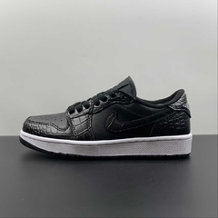 Jordan 1 Retro Low Golf Black Croc