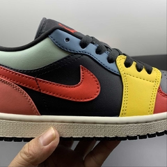 Jordan 1 Low SE Black Multi-Color - Born Sneakers