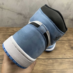 Jordan 1 Retro High White University Blue Black - Born Sneakers