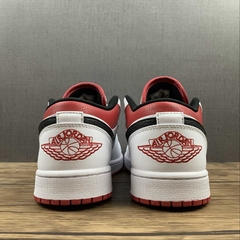 Jordan 1 Low White University Red Black - Born Sneakers