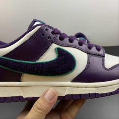 Nike Dunk Low Chenille Swoosh Grand Purple - Born Sneakers
