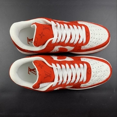 Louis Vuitton Nike Air Force 1 Low By Virgil Abloh White Red - loja online