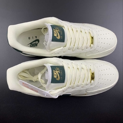 Nike Air Force 1 '07 Low Beige/Glace Blue/Gold Custom - loja online