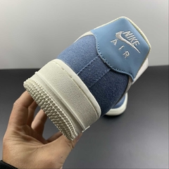 Nike Air Force 1 Low Blue Denim Custom - loja online