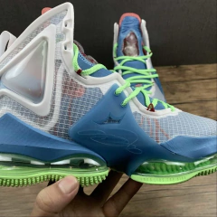 Nike LeBron 19 Dutch Blue Lime Glow - Born Sneakers