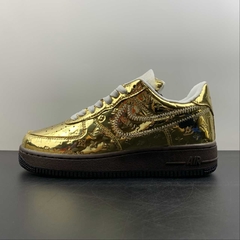 Louis Vuitton Nike Air Force 1 Low By Virgil Abloh Metallic Gold