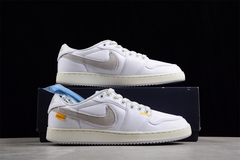 Jordan AJ1 KO Low Union LA White/Neutral Grey-Sail Custom - Born Sneakers