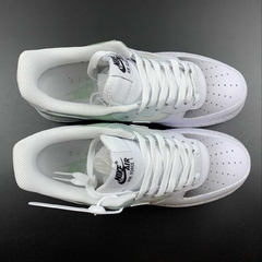 Nike Air Force 1 Low White Light Green Custom - loja online