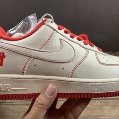 Nike Air Force 1 07 Low Undefeated Beige Red White - Born Sneakers