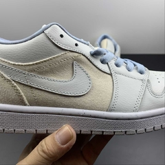 Jordan 1 Low Canvas Grey Cream - Born Sneakers