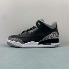 Jordan 3 Black/Green Glow