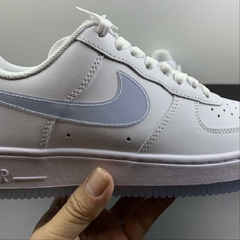 Nike Air Force 1 Low 07 White/White/Sky Blue Custom - Born Sneakers
