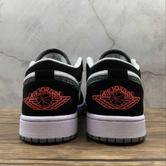 Jordan 1 Low Black White Wolf Grey Infrared 23 - Born Sneakers