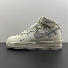 Nike Air Force 1 Mid Silver / Grey Custom