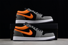 Jordan 1 Low Black Vivid Orange - Born Sneakers