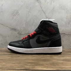 Jordan 1 Retro High Black Satin Gym Red