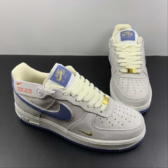 Nike Air Force 1 07 Low Suede Light Grey Blue na internet