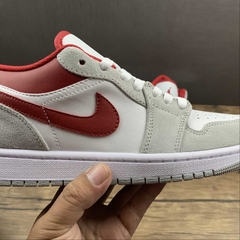 Jordan 1 Low Light Smoke Grey Gym Red - Born Sneakers