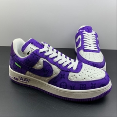 Louis Vuitton Nike Air Force 1 Low By Virgil Abloh White Purple na internet