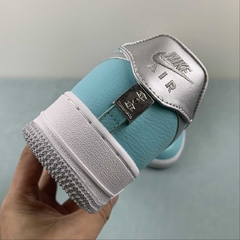 Nike Air Force 1 Low Tiffany & Co. 1837 Silver Custom - loja online