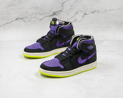 Jordan 1 High Zoom Air CMFT Black Court Purple Lemon - Born Sneakers