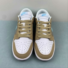 Nike Dunk Low Rice White/Brown/Malachite Green Custom - loja online