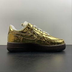 Louis Vuitton Nike Air Force 1 Low By Virgil Abloh Metallic Gold - comprar online
