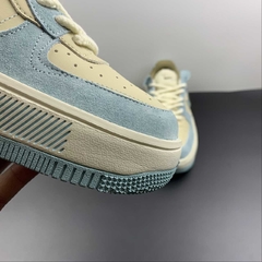 Nike Air Force 1 Fontanka Light Blue Brown White - comprar online