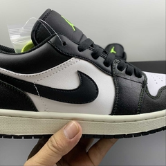 Jordan 1 Low White Black Green - Born Sneakers