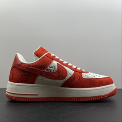 Louis Vuitton Nike Air Force 1 Low By Virgil Abloh White Red - comprar online