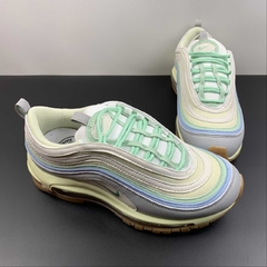 Nike Air Max 97 Enamel Green Sail Worn Blue na internet