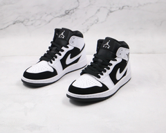 Jordan 1 Mid White Black - Born Sneakers