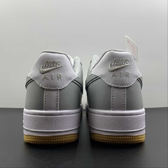 Nike Air Force 1 '07 Light Grey/White Custom - Born Sneakers