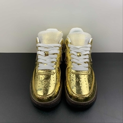 Imagem do Louis Vuitton Nike Air Force 1 Low By Virgil Abloh Metallic Gold