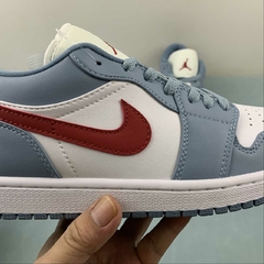 Jordan 1 Low Light Iron Ore/Siren Red - Born Sneakers