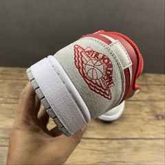 Jordan 1 Low Light Smoke Grey Gym Red - loja online