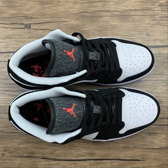Jordan 1 Low Black White Wolf Grey Infrared 23 - loja online