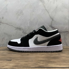Jordan 1 Low Black White Wolf Grey Infrared 23