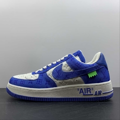 Louis Vuitton Nike Air Force 1 Low By Virgil Abloh White Blue