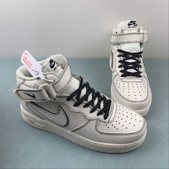 Nike Air Force 1 '07 Mid Black/Beige Custom na internet
