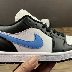 Jordan 1 Low Black University Blue White - Born Sneakers
