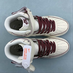 Imagem do Nike Air Force 1 07 Mid Off White Dark Red