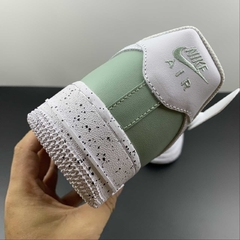Nike Air Force 1 Low White Light Green Custom - loja online