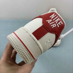 Nike Air Force 1 '07 Low Anniversary 40th Years White/Red Custom - loja online