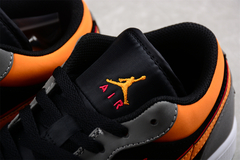 Jordan 1 Low Black Vivid Orange - loja online