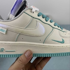 Nike Air Force 1 07 Rice White Sky Blue Custom - Born Sneakers